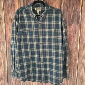 Preowned Duluth Trading Company Flannel Button Up Men's XL
